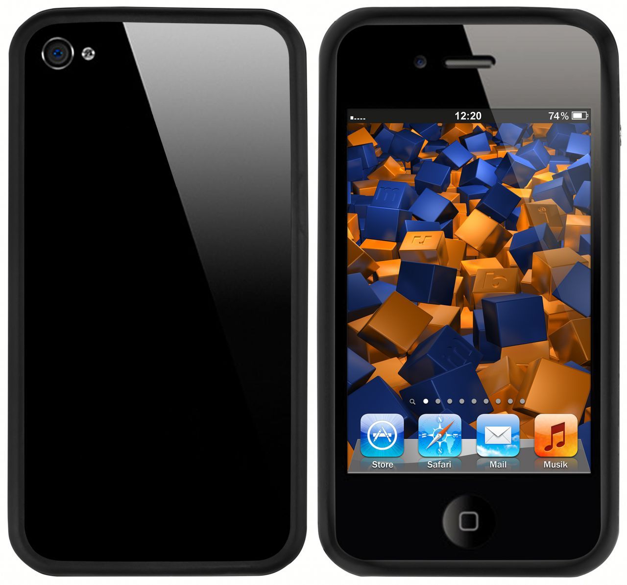 mumbi TPU Case for iPhone 4 / 4S - Black