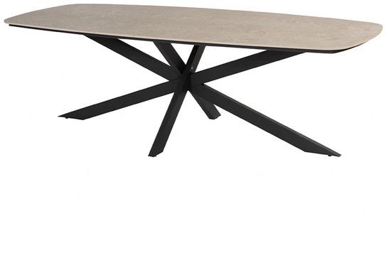 4 Seasons Outdoor Prado Barrel Diningtafel Antraciet - 240 cm