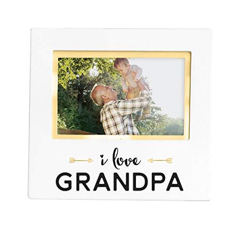 Pearhead Sentiment fotolijst met opschrift"I Love Grandpa", wit