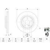 BOSCH Disque de frein (0 986 479 F75)