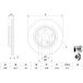 BOSCH Disque de frein (0 986 479 F75)