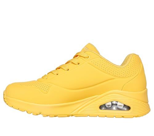 Skechers Uno Stand On Air sportschoenen, Mustard Durabuck/Mesh, 36 EU