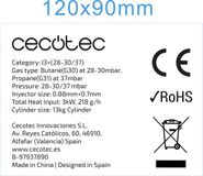 Cecotec ReadyWarm 2710 Design Flames White 26" decoratieve elektrische open haard