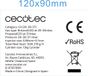Cecotec ReadyWarm 2710 Design Flames White 26" decoratieve elektrische open haard