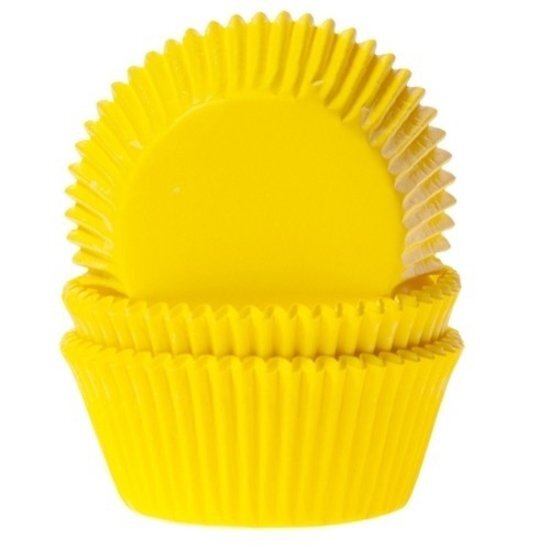 House of Marie Cupcake Vormpjes Geel - pk/50