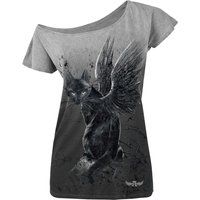 Alchemy England Nine Lives Vintage Dames T-shirt - grijs - XXL