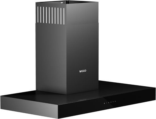 Wiggo WE-A941T(B) - 90cm Wall-mounted Cooker Hood - Black