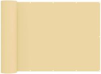 vidaXL Balkon privacy scherm 180 x 800 cm stof met PU-coating zand