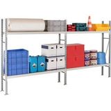 Ngk MANORGA Epsivol One Startset stellingkast 2 Planken 1.800 x 800 x 2.000 mm Zilver