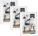 Zep lot de 3 cadres photo blanc plastique pour une photo de 15 x 20 cm