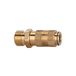Riegler 107069-243.08/1 snelsluitkoppeling NW 2,7, messing blank, M5 AG, 1 stuk