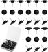 Jhubers goods - 50 Stuks Push Pins pour Mur et Tableau en liège, Clous de tapissier de Petite Taille en Design Noir