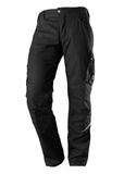 BP 1998-570 Werkbroek met kniebeschermers, slank silhouet, elastische rugband, 65% polyester, 35% katoen, korte pasvorm, maat: 48 liter, kleur: zwart