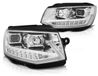 LTI LED-dagrijverlichting (DRL) pour phares, convient pour VW T6, année de construction 15-19, chrome, avec clignotant LED