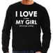 Bellatio Decorations I love it when my girl lets me go cycling trui - grappige wielrennen hobby sweater zwart heren - Cadeau fietser/ wielrenner XXL