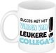 Bellatio Decorations cadeau de départ tasse collègue - succès - bleu - 300 ml - céramique