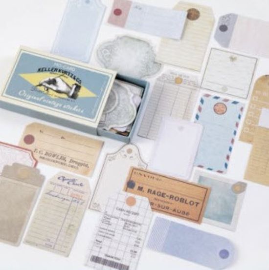 Memo Card Vintage Labels - Ticket - Label Stickers