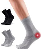 DANISH ENDURANCE Steunsokken voor Hielspoor - Plantaire Fasciitis - Sokken voor Neuropathie - 2 pack - 43-47