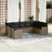 Maison Exclusive - Ensemble de jardin, 9 pièces, avec coussins, gris, en polyrotin