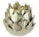 Kandelaar 'Artisjocke' van keramiek voor stompkaarsen kandelaar decoratie goud voor adventskrans kransen tafeldecoratie dennenboom lotusornament decoratief object cadeau