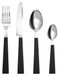 Estia | Set de couverts - Set de 16 pièces - Noir - Acier inoxydable