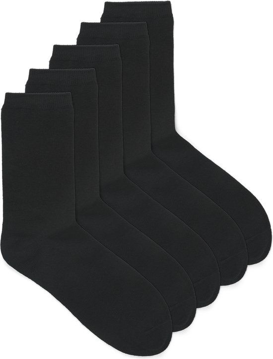 JACK & JONES JUNIOR JACBLACK SOCK 5 PACK NOOS JNR - Black - Size 38/43