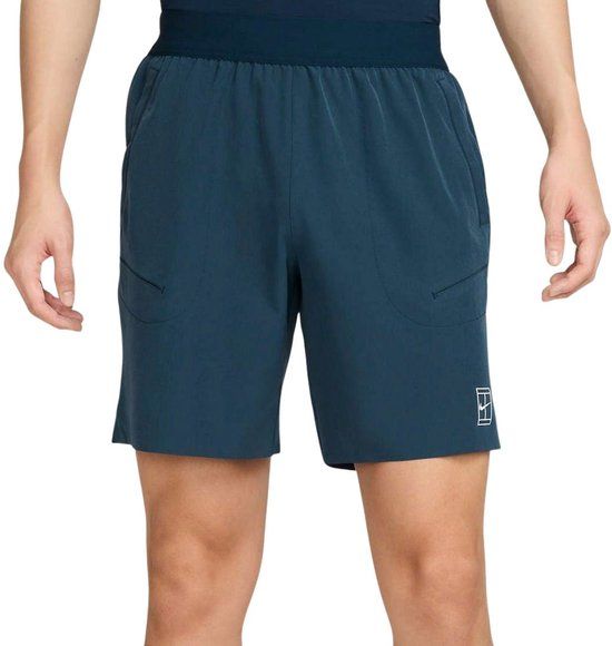 Nike Court Advantage Dri-FIT Short Heren - Donkerblauw - Maat M