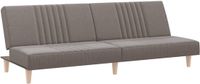 vidaXL Slaapbank stof taupe
