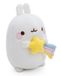 NICI Peluche Molang avec étoile filante, 12 cm, blanc