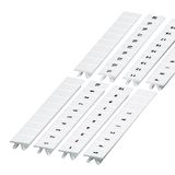 Schneider NSYTRAB860 insteekbare markeerstrips, 8 mm, 10 punten 51, 60, horizontaal bedrukt, wit