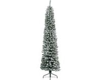Everlands Pencil Pine Snowy kunstkerstboom - wit/sneeuw - H 210cm