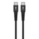 Goobay USB-C Supersoft Textile kabel | USB2.0 | PD 60W | zwart | 3 meter