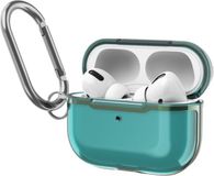 By Qubix AirPods Pro / AirPods Pro 2 hoesje - TPU - Split series - Groen (transparant)