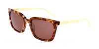 Dkny DK546S Iridescent honey tortoise 53/19/135 Vrouwen Zonnebrillen