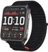 Strap-it Nylon bandje 24mm met klittenbandsluiting - geschikt voor de grote Garmin Venu X1 (zwart)