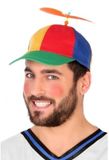 Atosa Helikopterpet met gekleurde propeller - Polyester - Multi - Unisex - Volwassenen