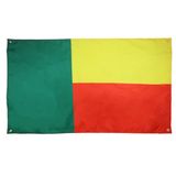 AZ FLAG Benin Flag, 150 x 90 cm, Beninese Polyester Flag, Light, 4 Eyelets