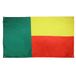AZ FLAG Benin Flag, 150 x 90 cm, Beninese Polyester Flag, Light, 4 Eyelets