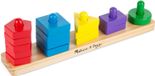 Hape Stapel- en sorteerbord - Jouets en bois - Puzzle - Jouets de développement - Cadeaux de Noël - Cadeau pour garçons et filles