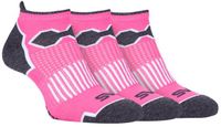 Merkloos Lot de 3 chaussettes de course basses pour femmes