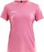 Craft Squad Jersey Solid SS Shirt Dames Sportshirt - Maat S - roze/wit