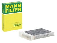 MANN-FILTER CUK 2317 Interieurfilter, pollenfilter met actieve kool, voor personenauto's