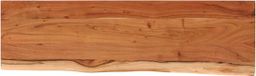 vidaXL Wandschap rechthoekig natuurlijke rand 60x20x3,8 cm acaciahout