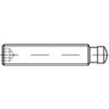 TOOLCRAFT 138190 Stifttap M8 35 mm Staal Gebruineerd 10 stuk(s)