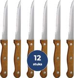 Olympia Olympia Steakmes hout heft - RVS 18/0 Set van 12