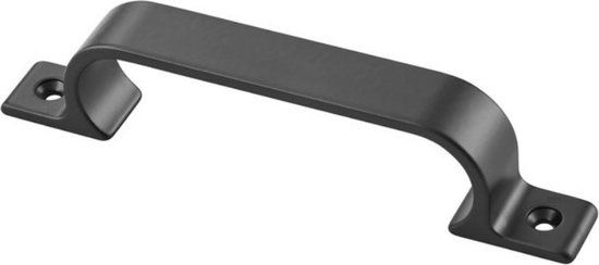 Hermeta Greep Zwart 128mm Opschroevend - 4232-18