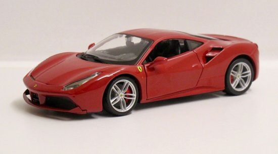 Bburago 1/24 Ferrari 488 GTB - Rood