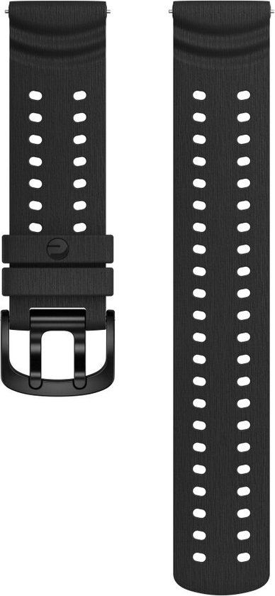 POLAR Sport Horlogebandje 22MM Siliconen Zwart S-L