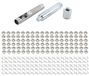 Cuivre Œillets Set 120 pièces, 12 mm, incluant outil