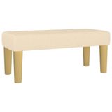 vidaXL Banc 70x30x30 cm tissu crème